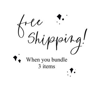 FREE SHIPPING when you bundle!